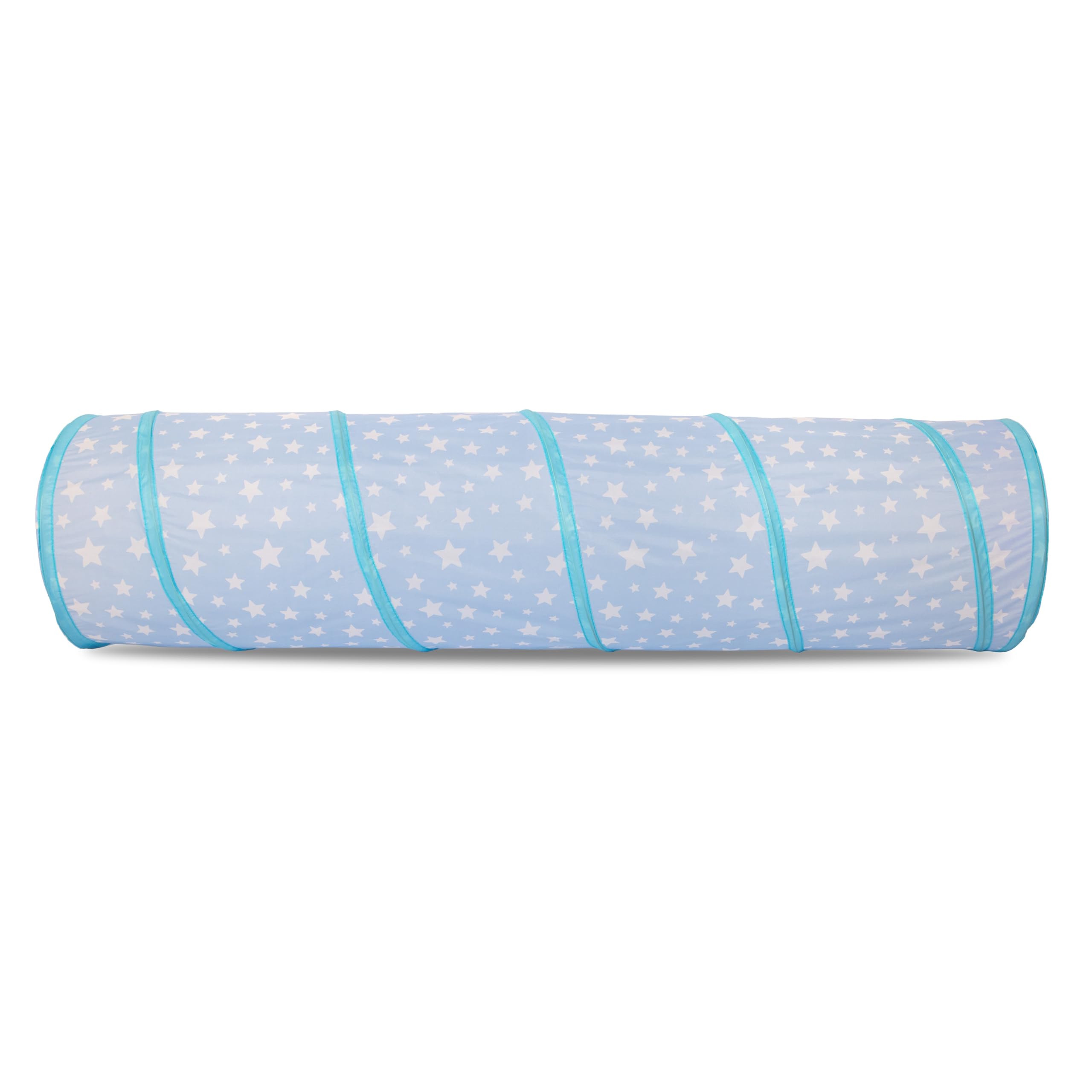 Relsy Starry Baby Blue Pop Up Tunnel for Kids Toddlers, Pets, Blue Star Tunnel, 180cm x 45cm - Image 3