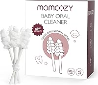 Vista 11 de Momcozy Cepillo de Dedos para Bebés, Cepillo Limpiador con Toallitas, Toallitas para Limpiar Dientes y Encías, Limpiador Oral para Infantes, 30