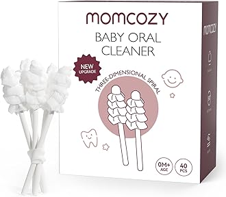 Baby Tongue Cleaner Gauze, Baby Toothbrush Disposable Oral Cleaner, Toddler Tooth Brush for Tooth Mouth Gum Clean, Infant Toothbrush Oral Cleaning Stick, Baby Oral Cleaner Newborn, 40 Count