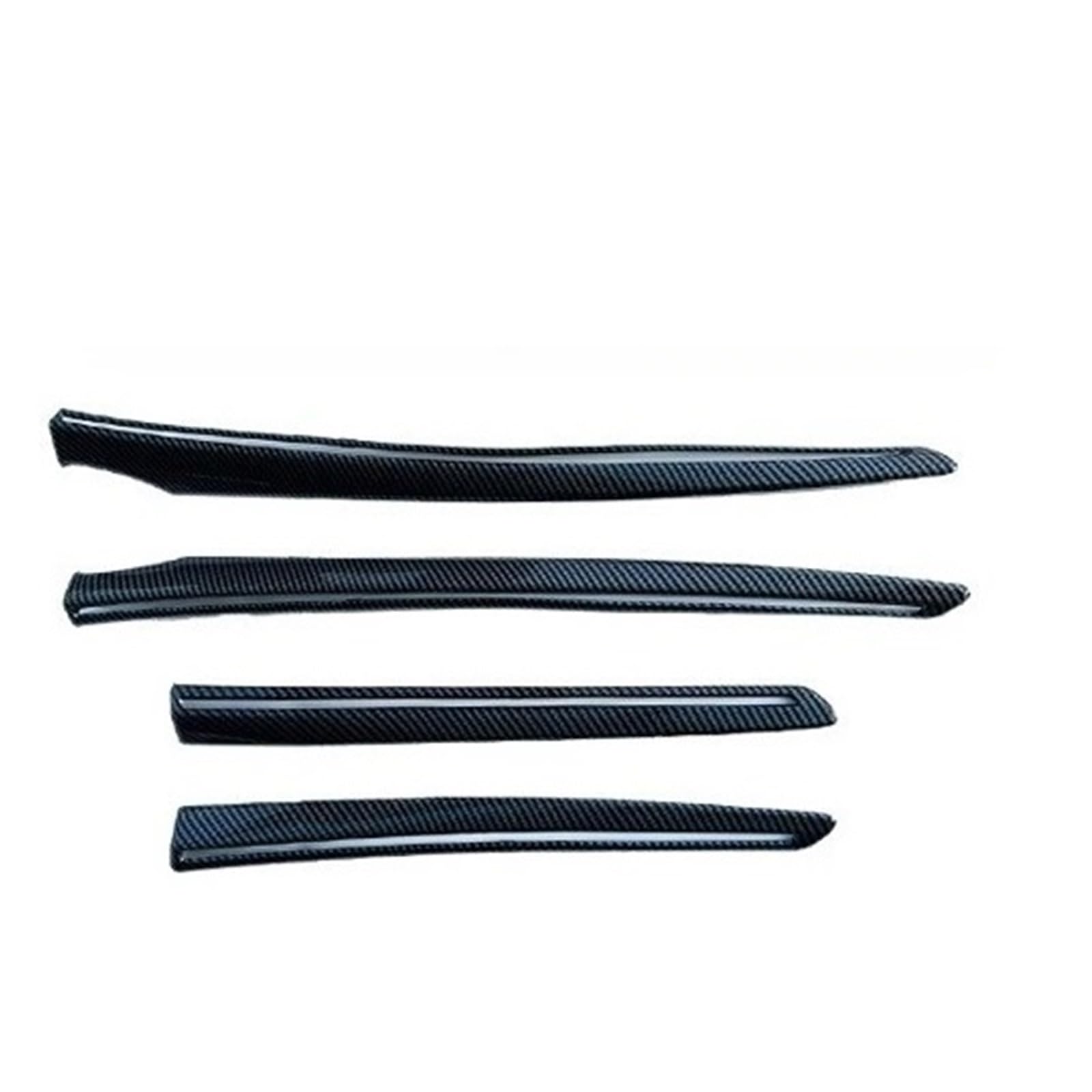 Car Door Decorative Strip for Tesla for Mode for Y for Juniper 2025 4Pieces Sticker Cover Interior Accessories Universal Interior Accessories(4pieces Matte Carbon)
