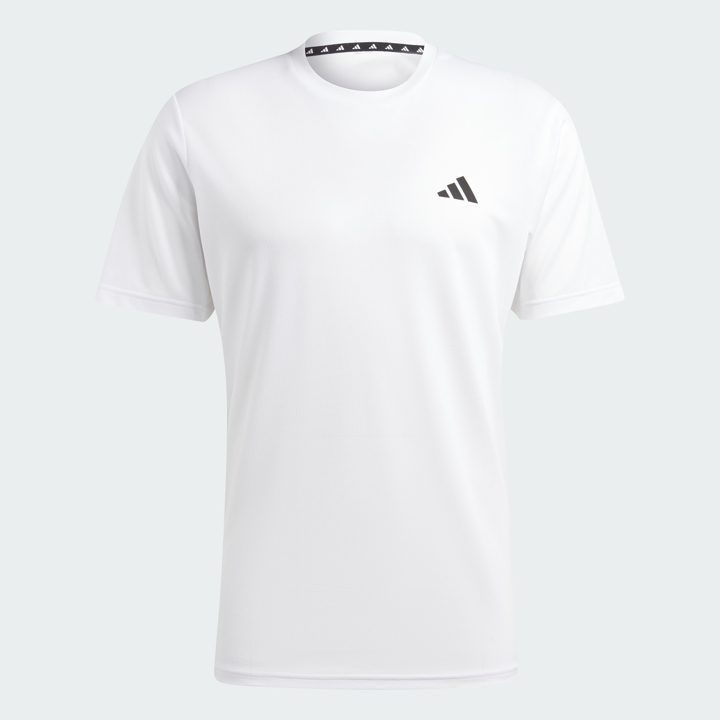 adidas Men's Train Essentials Training Shirt, White/Black, S