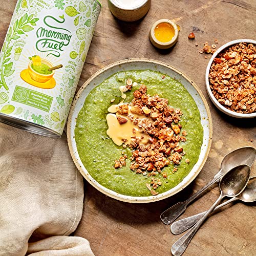 Morning Fuel - Ontbijt Smoothie Bowl - Havermout met vanille en matcha - Veganistisch, Voedingsstofrijk, Ontbijtvervanger - Afbeelding 4