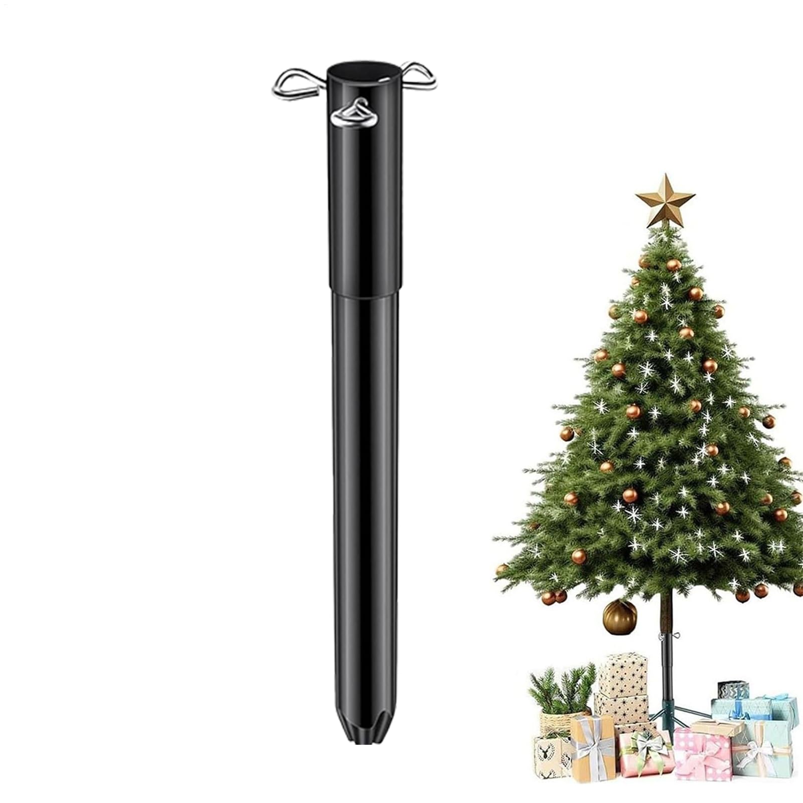 Extensor para árbol de Navidad regulable para decoraciones estacionales altas en jardín