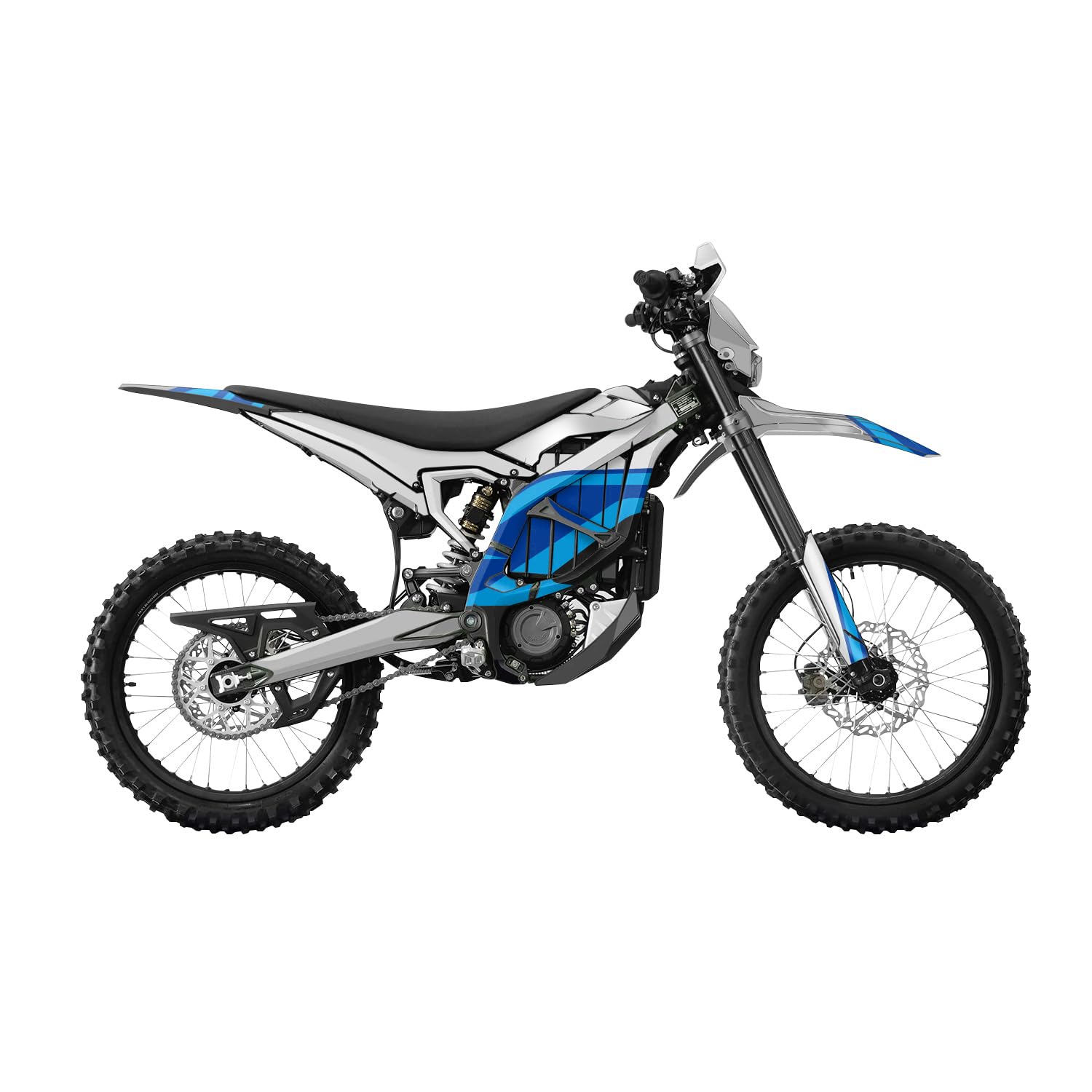 Surron Ultra Bee Graphics Kit Wrap - Blue Divide - Sur-Ron Skin - Premium 3M Vinyl Protective Wrap Decal Cover - Easy to Apply | Crafted in The USA by MightySkins