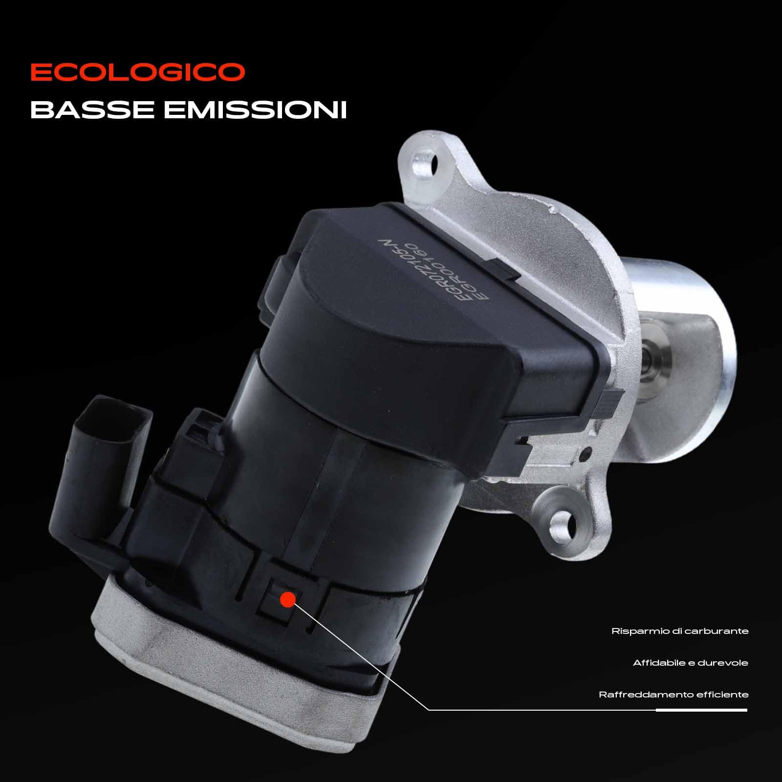 Frankberg Valvola EGR (ricircolo dei gas di scarico) a 4 Poli per motori | Compatibile con: Autocarro pianale/telaio Classe E VF211, Classe C W204, Grand Cherokee III WH WK, 300 C LE LX