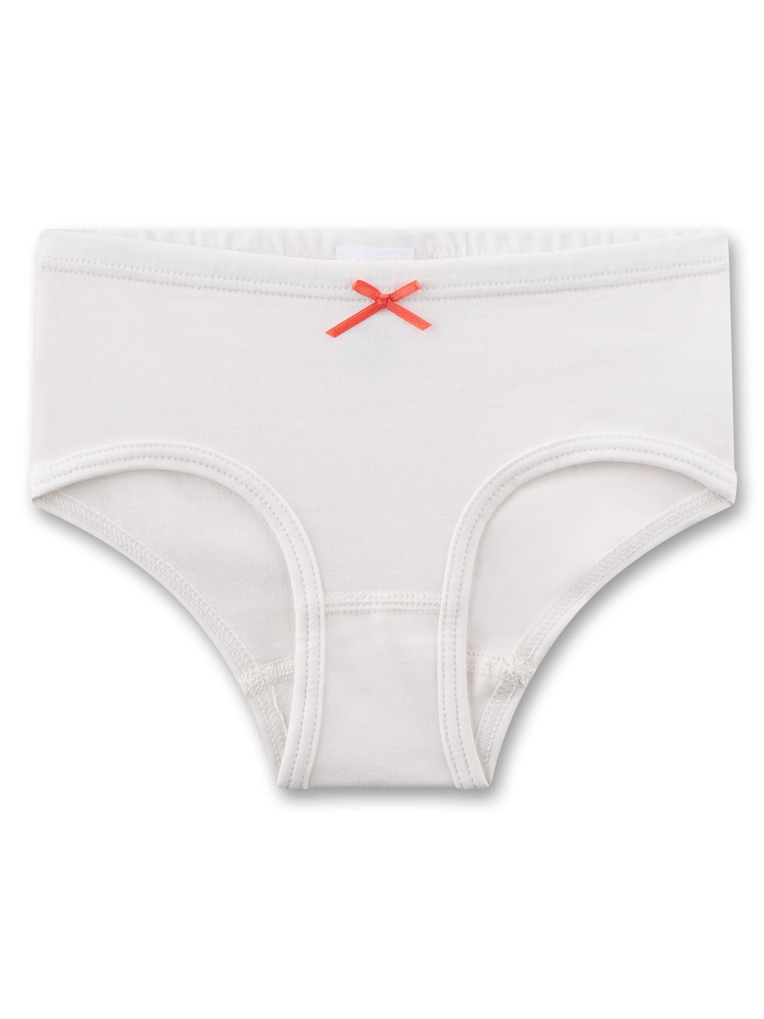 Sanetta Mädchen-Hüftslip (5er-Pack) Off-White Erdbeer & Ringel | Hochwertige und nachhaltige Unterhose für Mädchen aus Baumwolle.