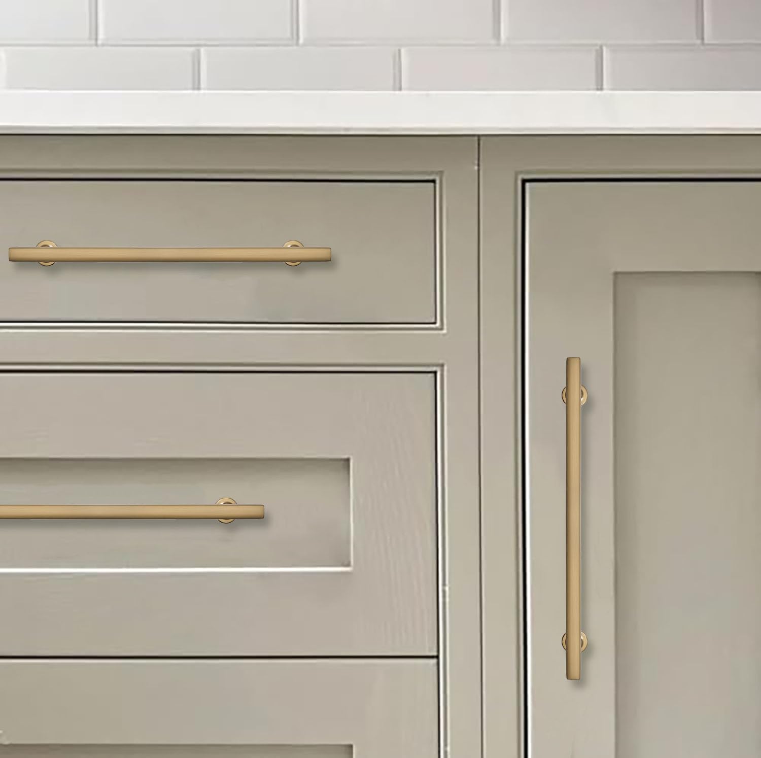 Square Champagne Bronze Appliance Pull - 297, 12 in (305 mm) — KHTUMEWARE