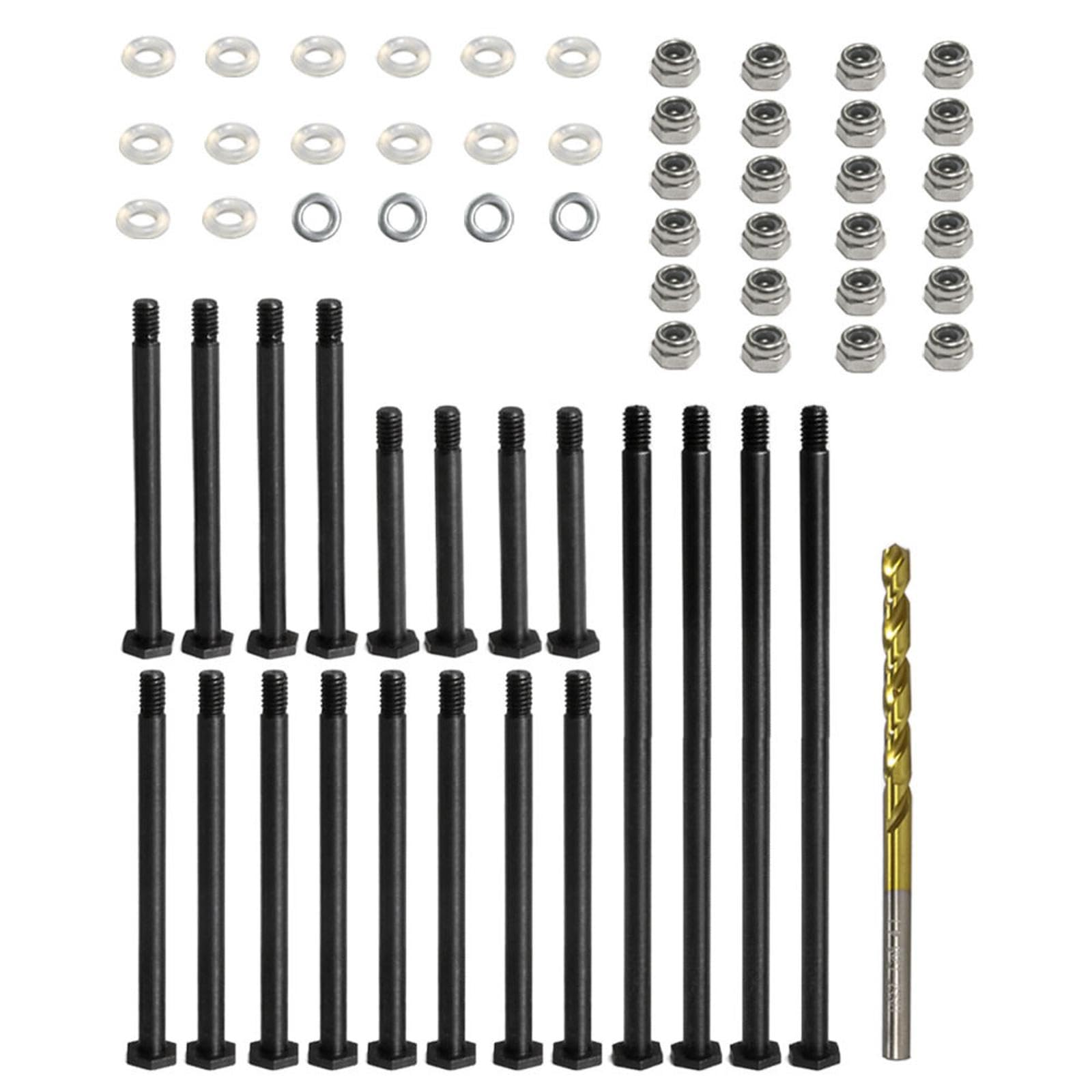 #45 Steel Suspension Arm Pin Front Rear Suspension Pin Set Replacement for TRAXXAS 1/5 X-MAXX 6S/8S 1/6 XRT RC Car