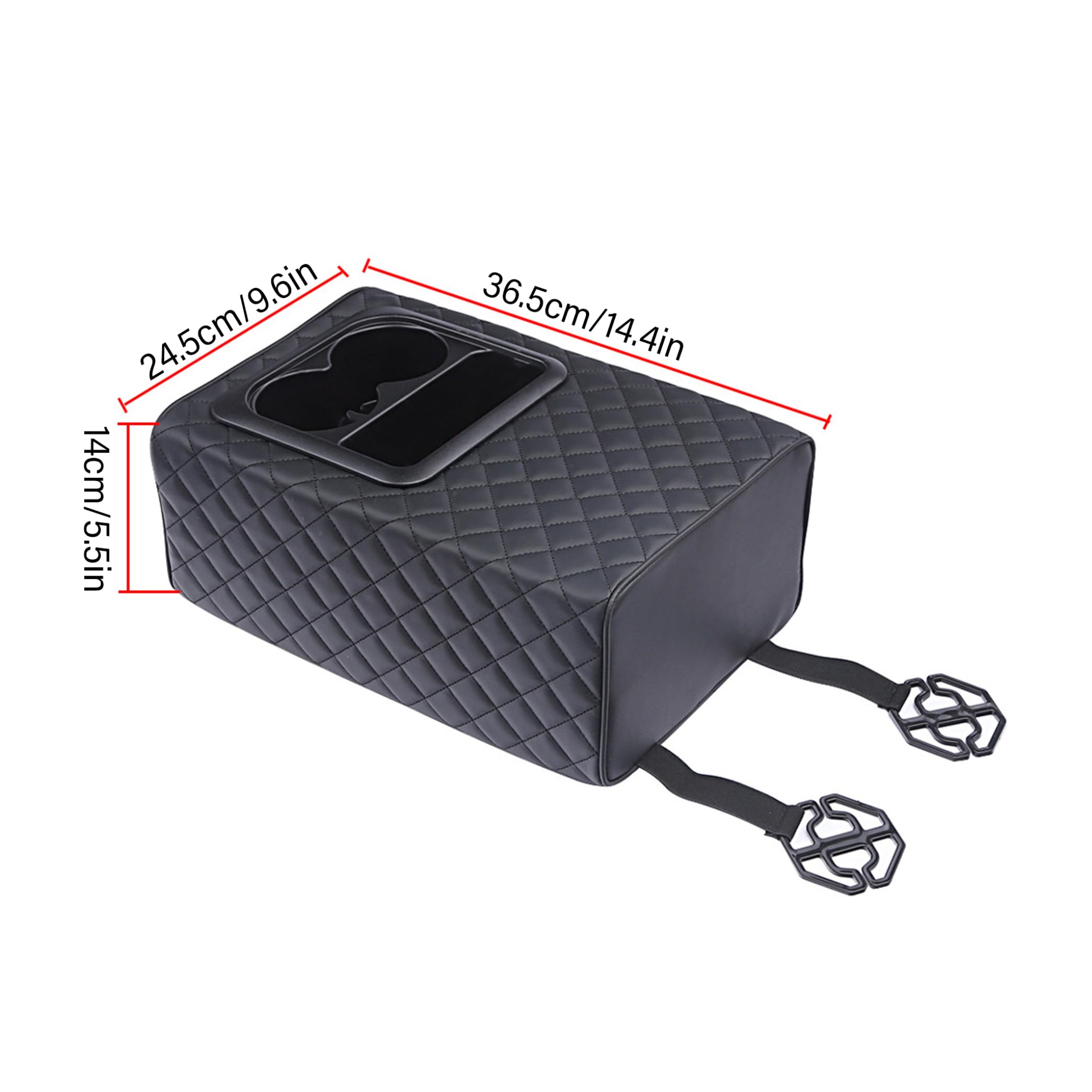 Portavasos para Consola Central con Copa Doble, Organizador para Asiento Trasero de Coche