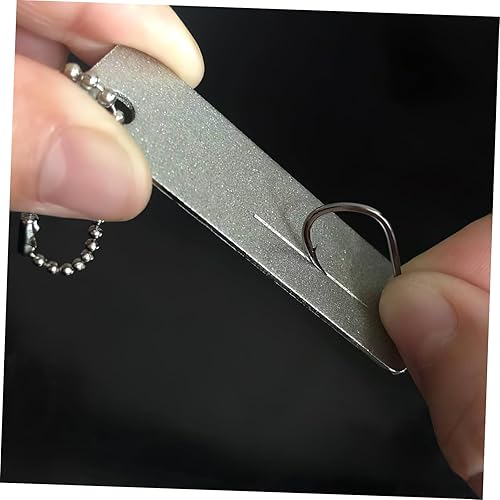 Miniatura 4 de CORHAD 4 unids afilador de cuchillos de piedra afilador de diamantes herramienta de molienda de anzuelo de pesca suministro de pesca mini