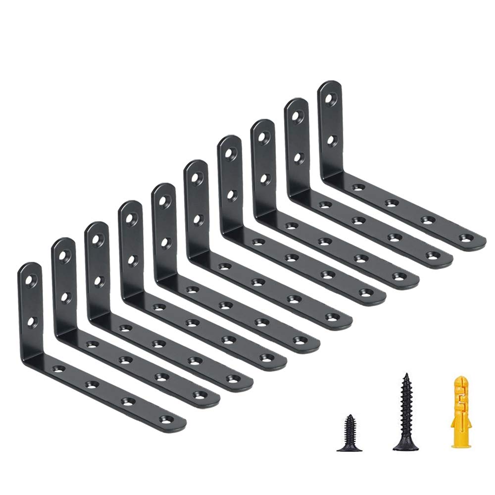 Buy 10 Shelf Brackets, LShaped Brackets Used to Support Small Shelves