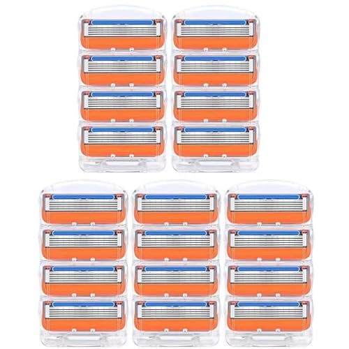 GENYUU 対応ジレット 替刃 プログライド 電動 替刃 5枚刃 プログライド フュージョン 互換 (ブラック 24個)