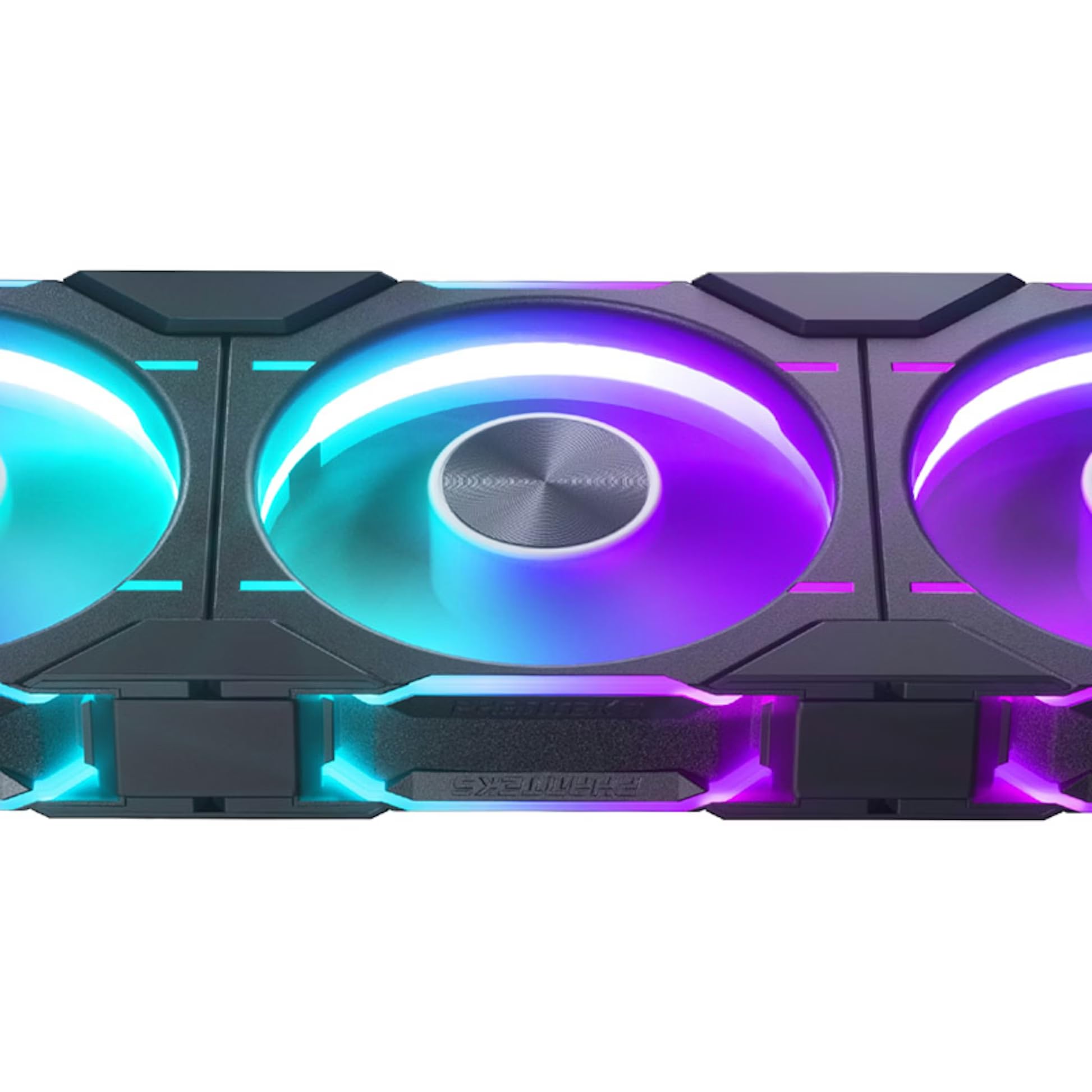 PHANTEKS D30 PWM Reverse Airflow D-RGB Lüfter, 3er Pack - 120mm, czarny