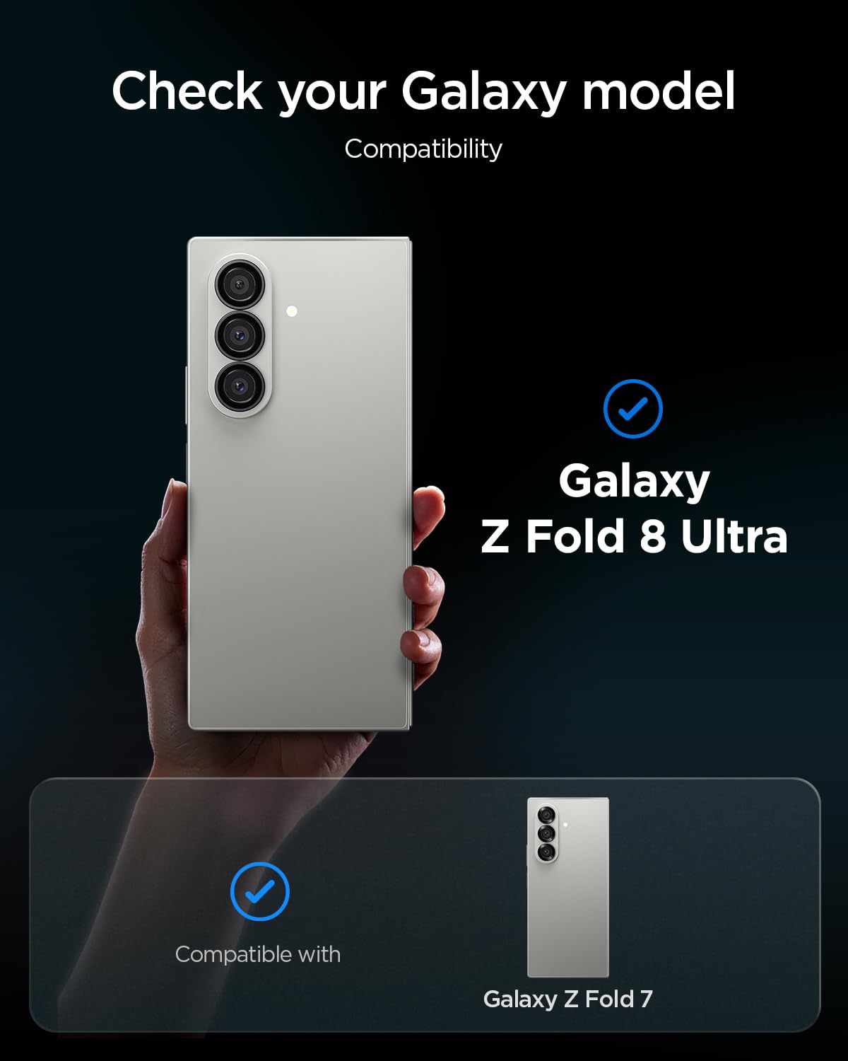 Spigen Optik Pro Camera Lens Protector for Galaxy Z Fold 8 Ultra/Fold 7 [2P] — Amazon image 2