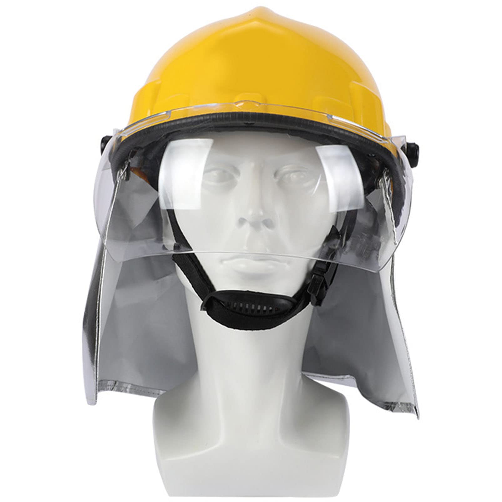 Casco de Seguridad Casco de Bombero, Casco de Seguridad de Bombero Casco de Rescate de Emergencia, Casco de Motosierra Casco de Seguridad Casco de construcción, Casco con Visera Transparente