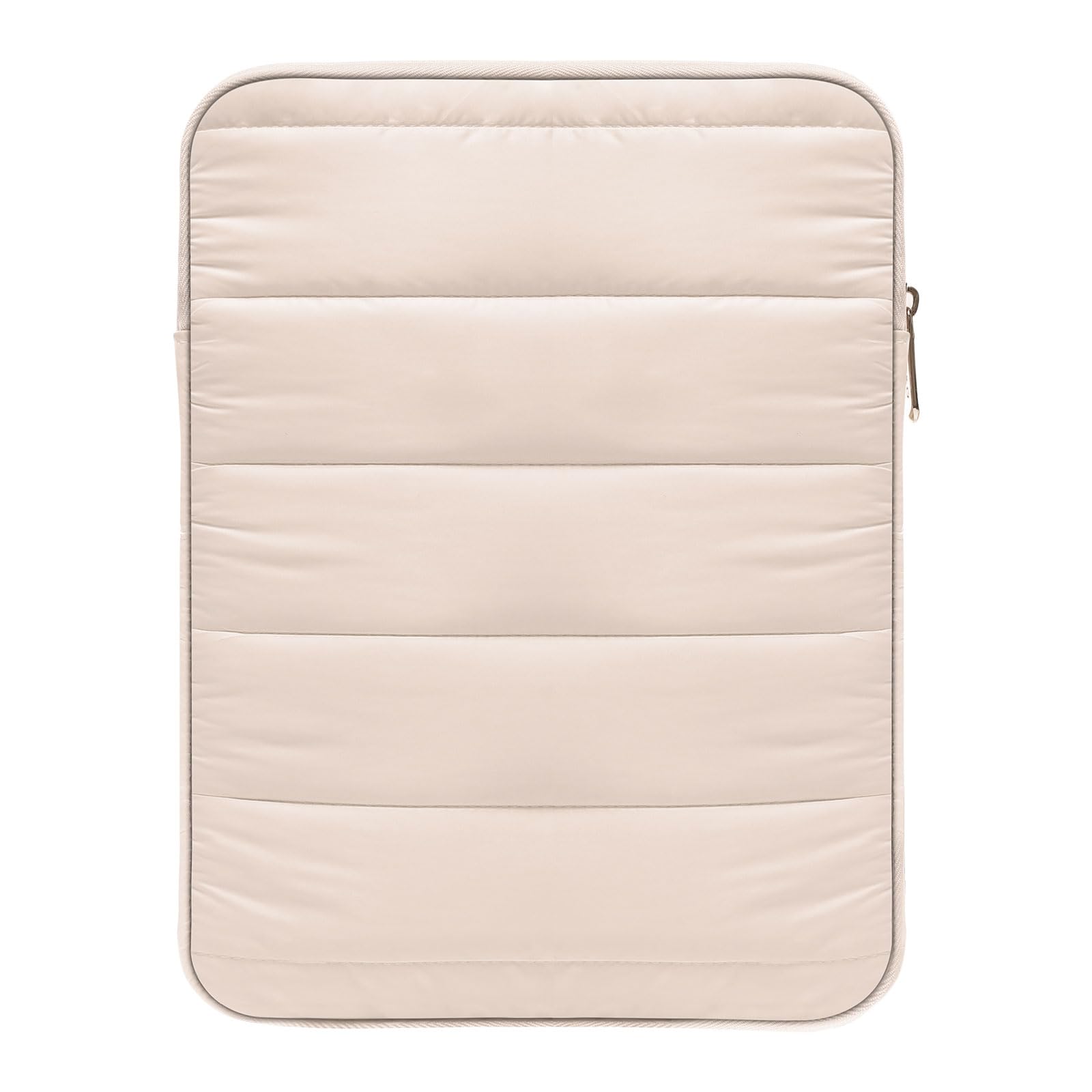 MoKo 9-11 Inch Tablet Sleeve Case, Portable Puffy iPad Bag Fit with iPad Air 5/4th 10.9, iPad Pro 11 inch, iPad 10th 10.9, iPad 9/8th 10.2, Tab S8/S9 11", Vertical iPad Travel Case, Sand