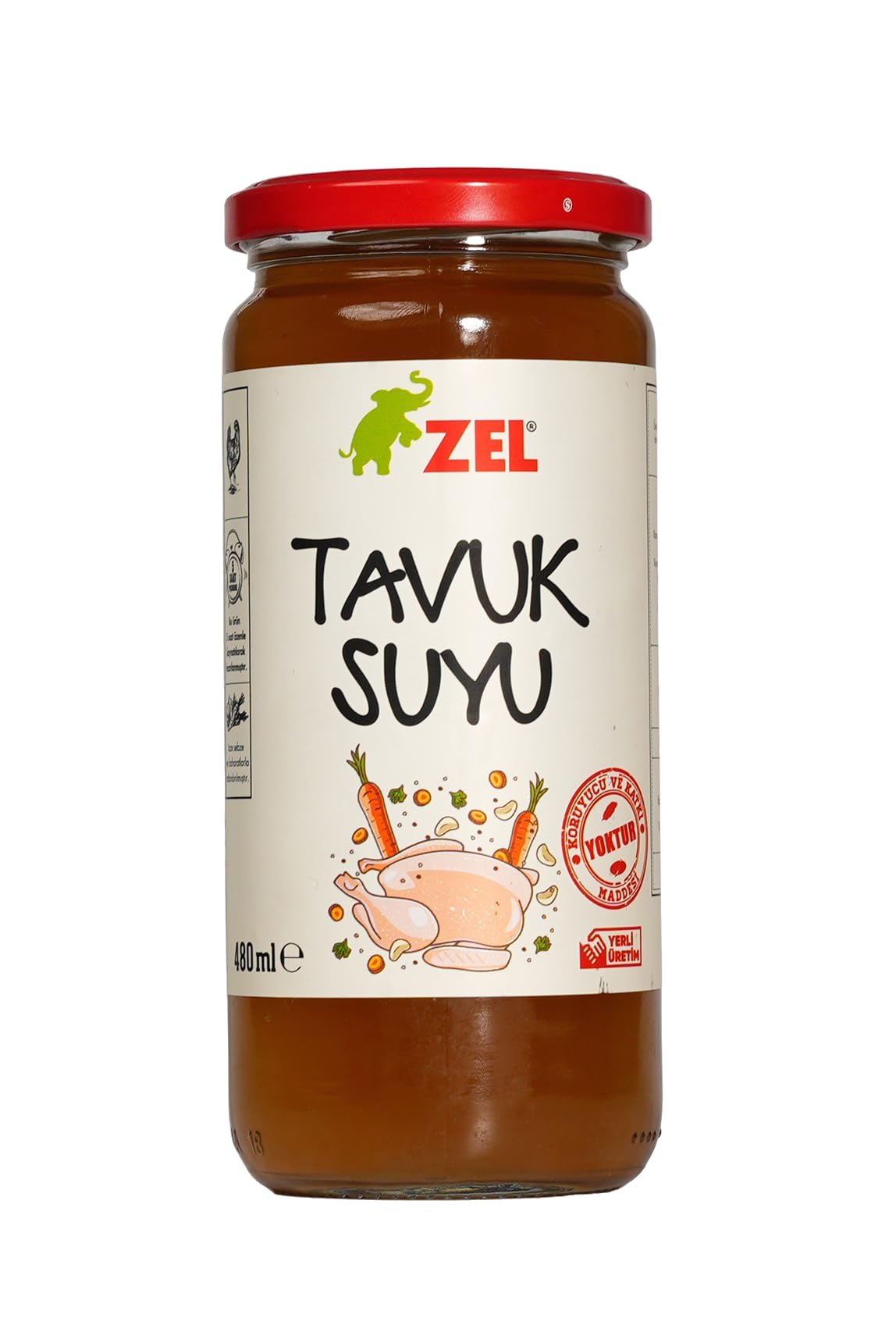 ZEL Tavuk Suyu 480 ml – Katkısız, Yemeklik Tavuk Suyu
