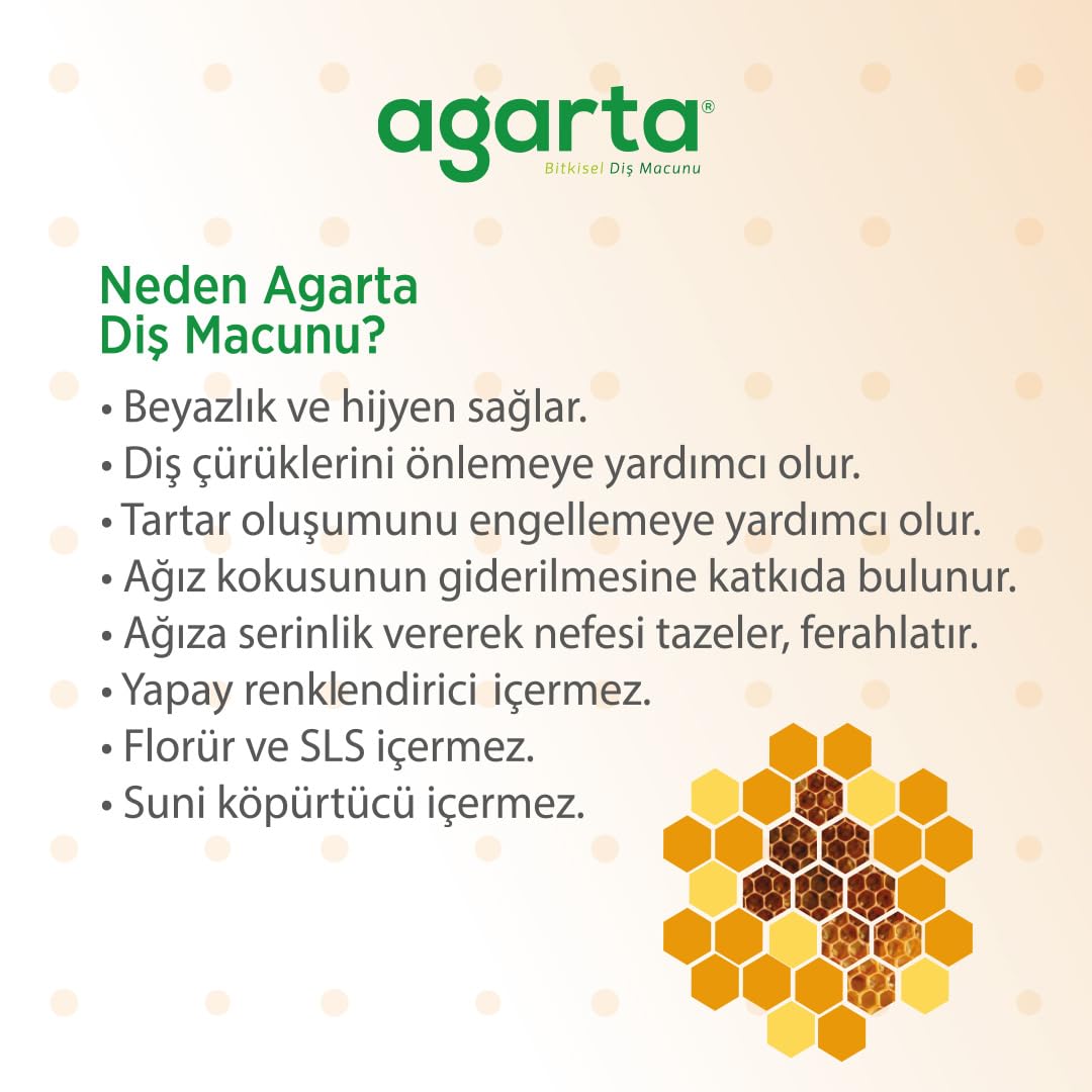 Agarta Doğal Propolisli Florürsüz Diş Macunu 100 ml