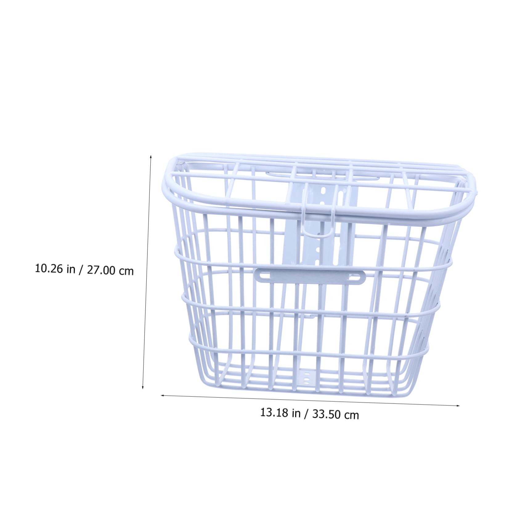 Cesta para Bicicleta de Hierro con Tapa, Cesta Delantera Gruesa y Segura para Almacenamiento en Exteriores