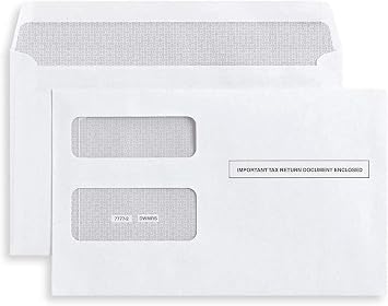 1099 INT Interest Tax Forms Set 4 Part 10 Pack for 2025 And Self-Seal envelopes. Kit For 10 Vendors, Laser Forms Designed for QuickBooks and Accounting Software