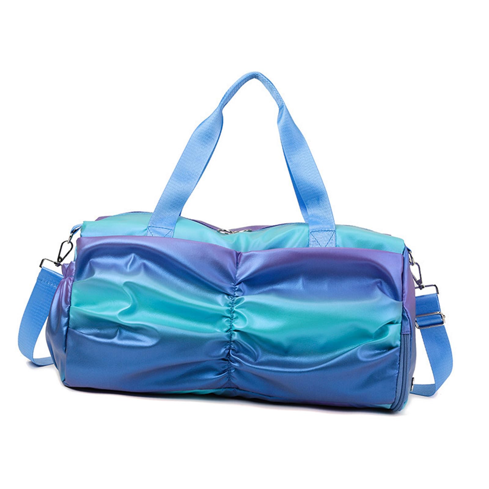 QIAOLIDA Spacious Sports Fitness Bag with Dry Wet Separation Design Athletic Storage Bag Suitable for Yoga and Short Trip