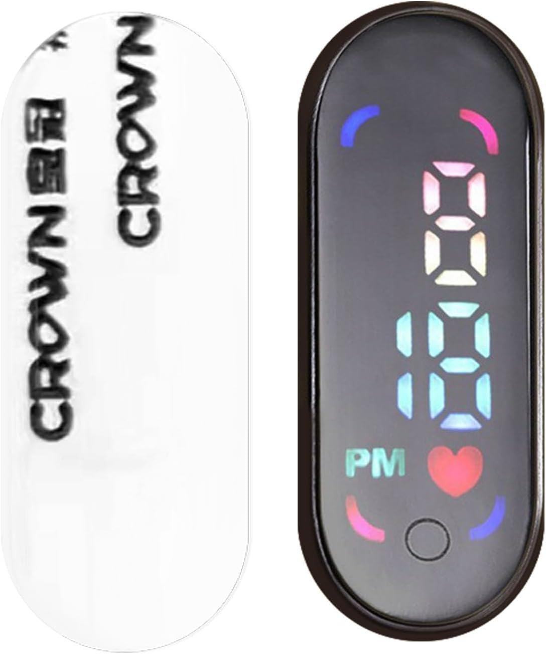 Small Digital Clock,LED Waterproof Time Display,Mini Digital Clock Adhesive | for Vehicles Sedan Truck Motorcycle Bike Commuting Travel Adventure