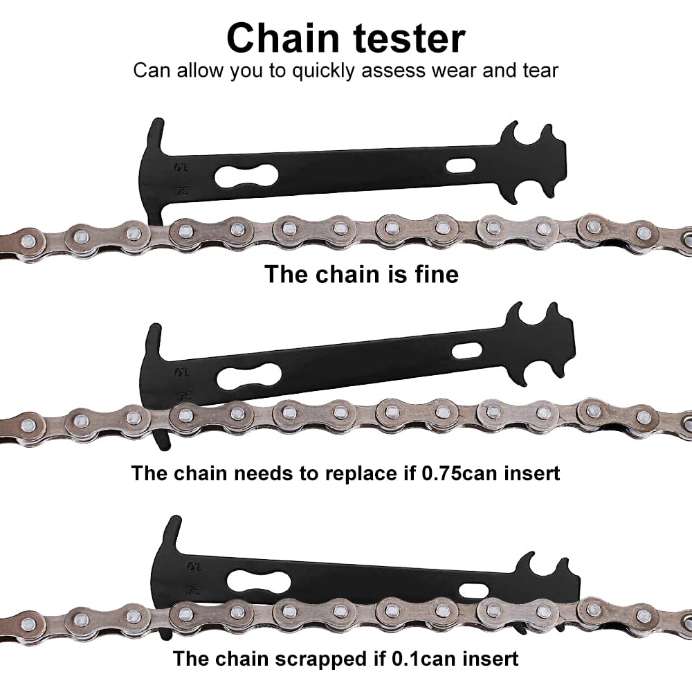 Pinza Per Catena Bici - Con Indicatore Usura, Smaglia Catena Per MTB E City Bike