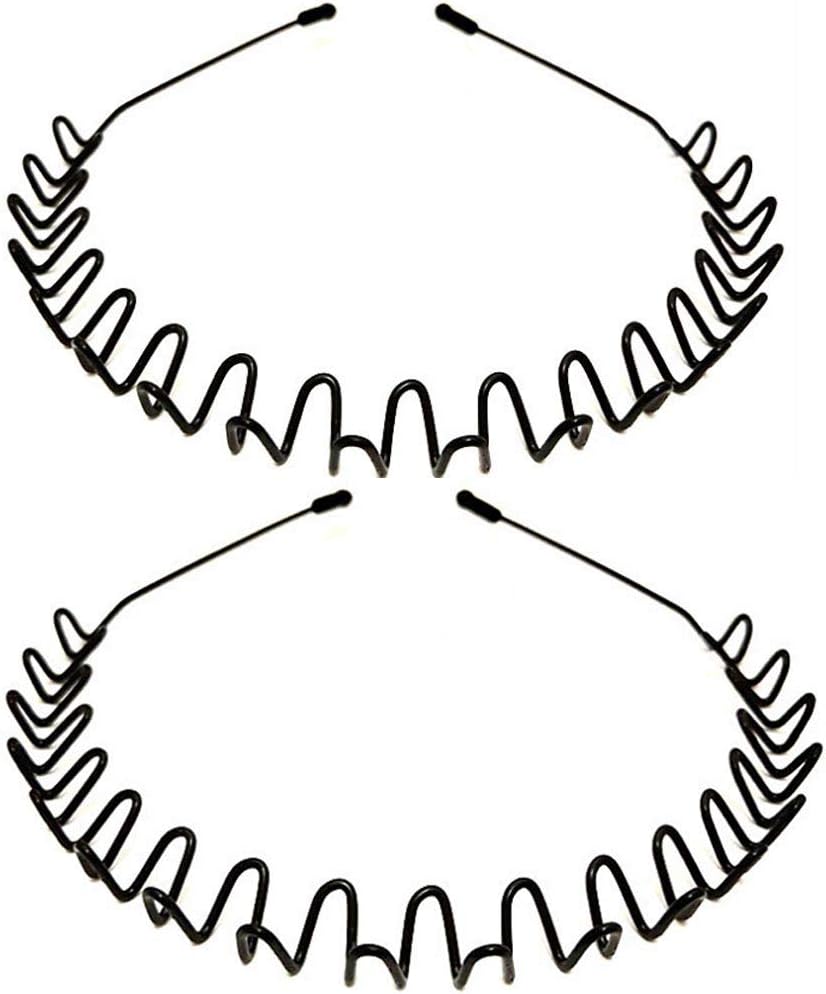 Kitsch Zig Zag Headbands Recycled Plastic Hair Band for Men & Women Classic 90s