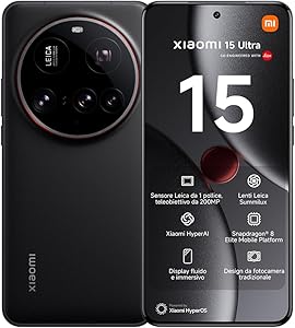 Xiaomi 15 Ultra 16+512GB Nero con Lenti Leica