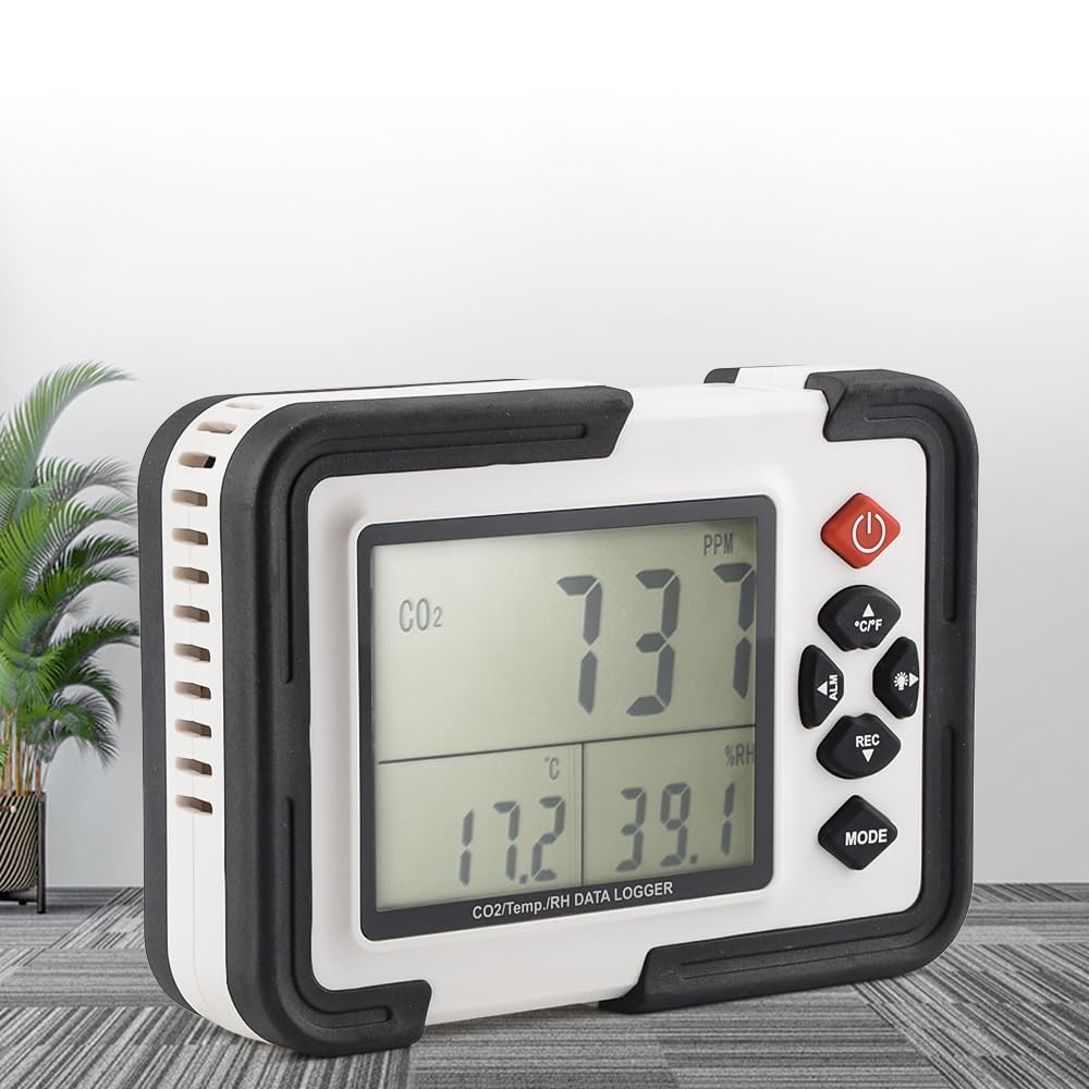 LABART Digital Carbon Dioxide Meter with Certificate Indoor | Personal Use|Data Logger| Cold Storange| Display Range 0-9999PPM| Humidity CO2 Meter Monitor with Certificate-picture-26
