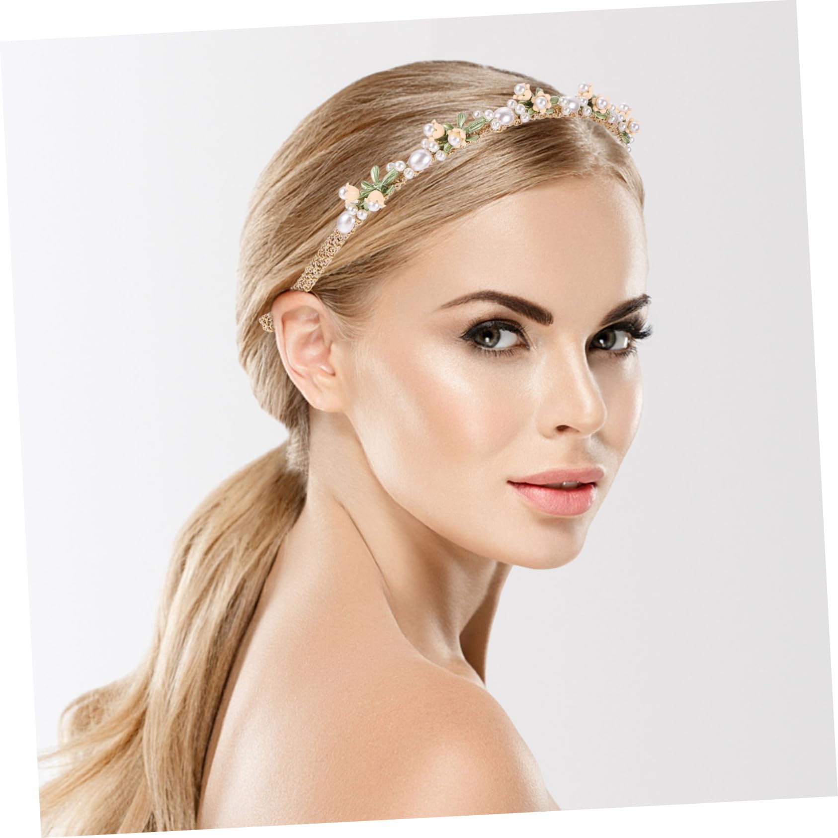 Didiseaon 5pezzi Cerchietto Elegante Fiore Per Sposa e Cerimonie Accessorio Per Con Ghirlanda Di Fiori Per Matrimonio e Feste Per Donne e Ragazze