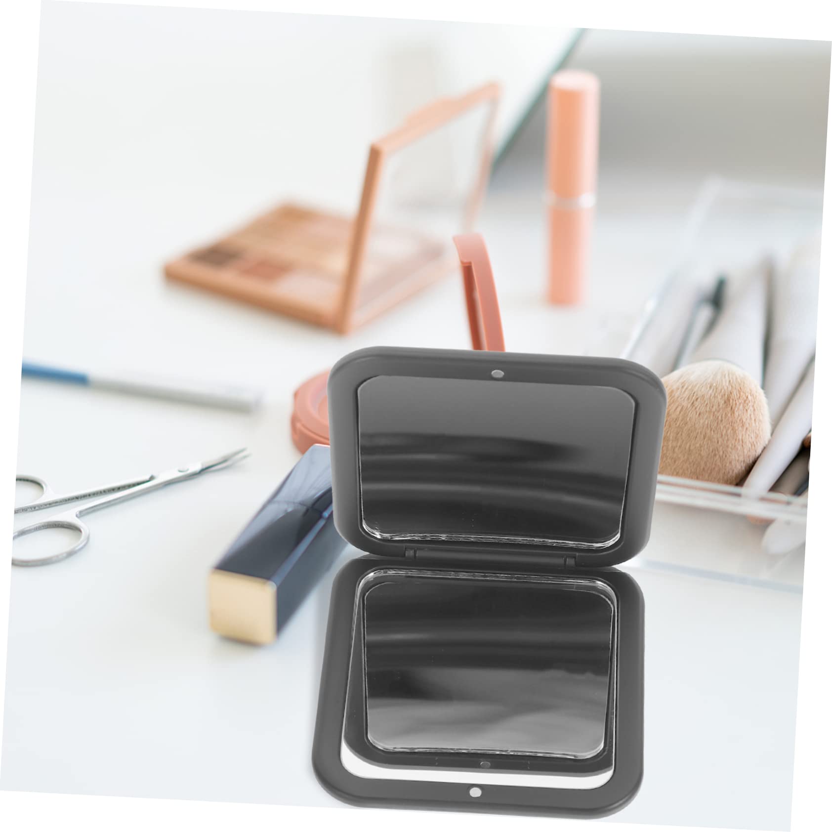 Healeved 3stücke Klappbarer Mini-Magnifying Makeup Spiegel Tragbarer Taschenspiegel Für Reisen Und Makeup Faltbares Design Für Praktische Anwendung Unterwegs Vergrößerung