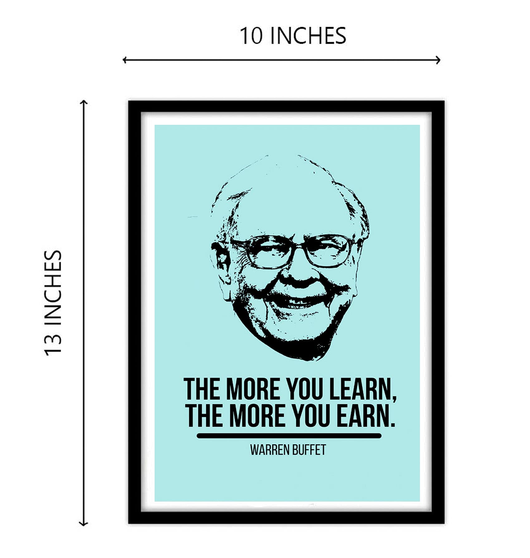 Warren Buffett Poster - Motivational Wall Art -3 Warren Buffett Poster - Motivational Wall Art -3