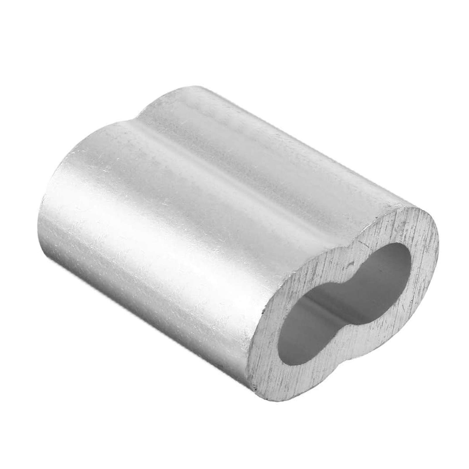 50 Stück Seilklemme 3mm – Achtform-Aluminiumhülsen, Korrosionsfest, Ideal Für Zelte, Fahrradtaschen Und Kabelmanagement