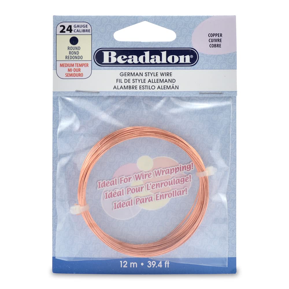 Beadalon Kupferdraht, 0,5 mm x 12 m, German Style.