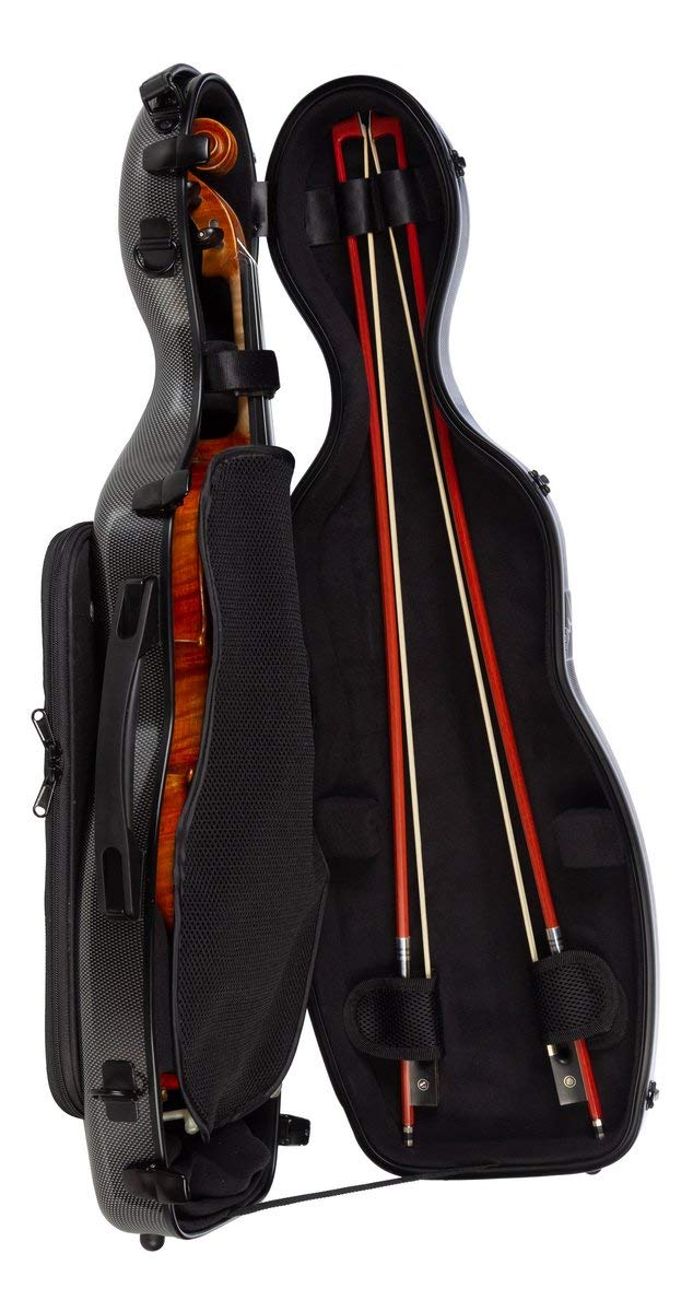 Custodia per violino Fiberglass Steel Effect 4/4 point black M-Case