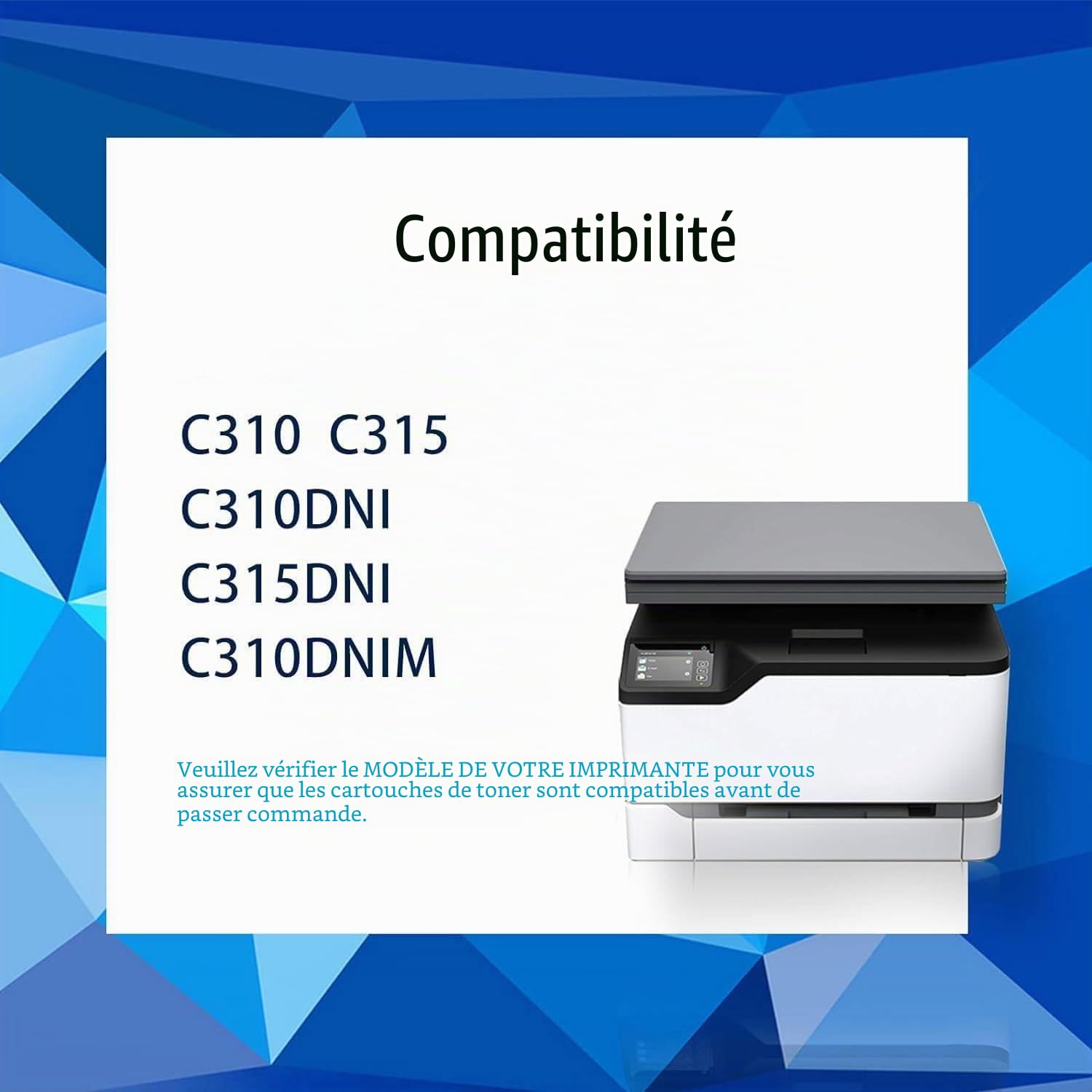SANCTink Cartouches Toner Compatible pour Xerox C310 C315, Lot de 4 | pour 006R04356 006R04357 006R04358 006R04359, Pour Imprimante Laser C315DNI C310DNI C310D, C/M/Y/BK