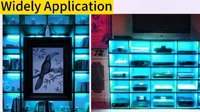 Image of Flexible Led Panel 5x30 cm Blue,Electroluminescent Panel Sheet EL Tape Cuttable Soft for Mask Eye Cosplay Party Decor DIY-Continuous /Slow Flash /Fast Strobe