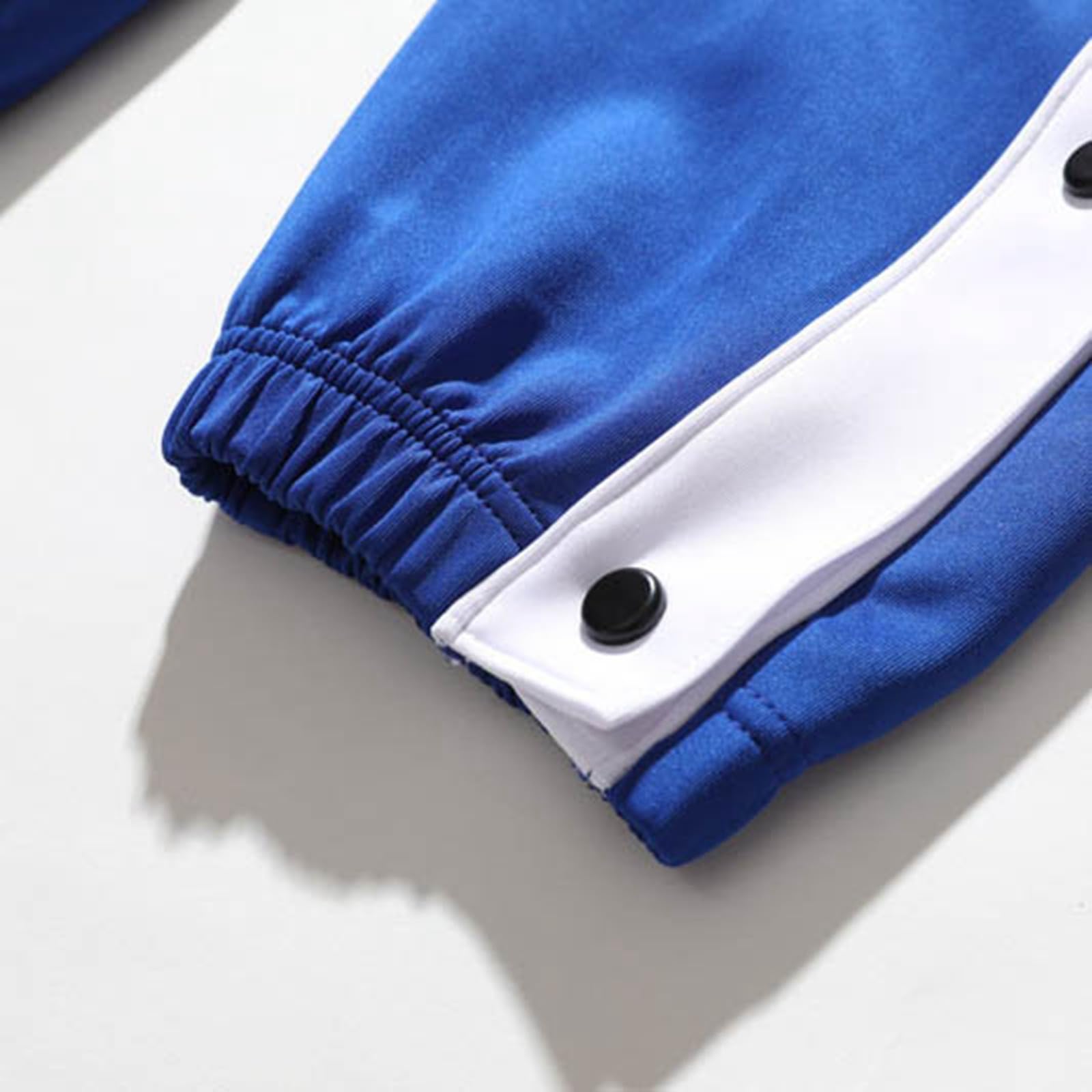 Generisch Pantalones de baloncesto con botones laterales holgados con puños elásticos