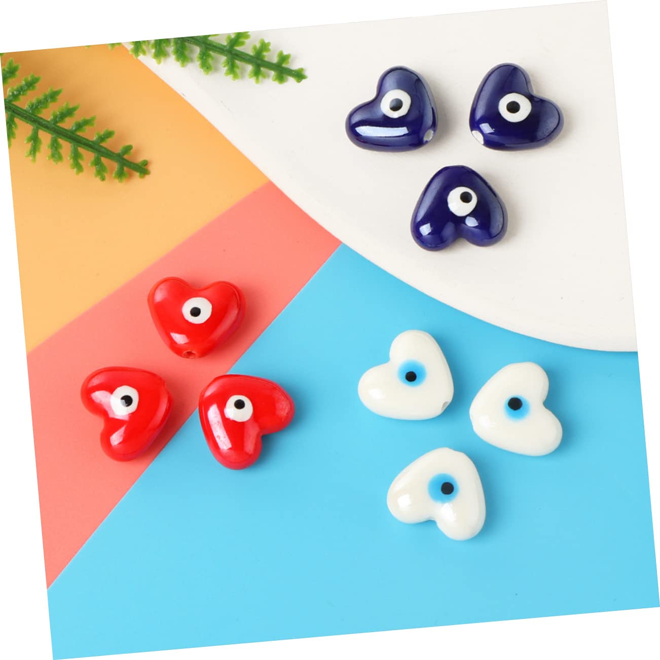 NUOBESTY 50piezas Cuentas De Cerámica Para Manualidades Accesorios Para Pulseras y De Color