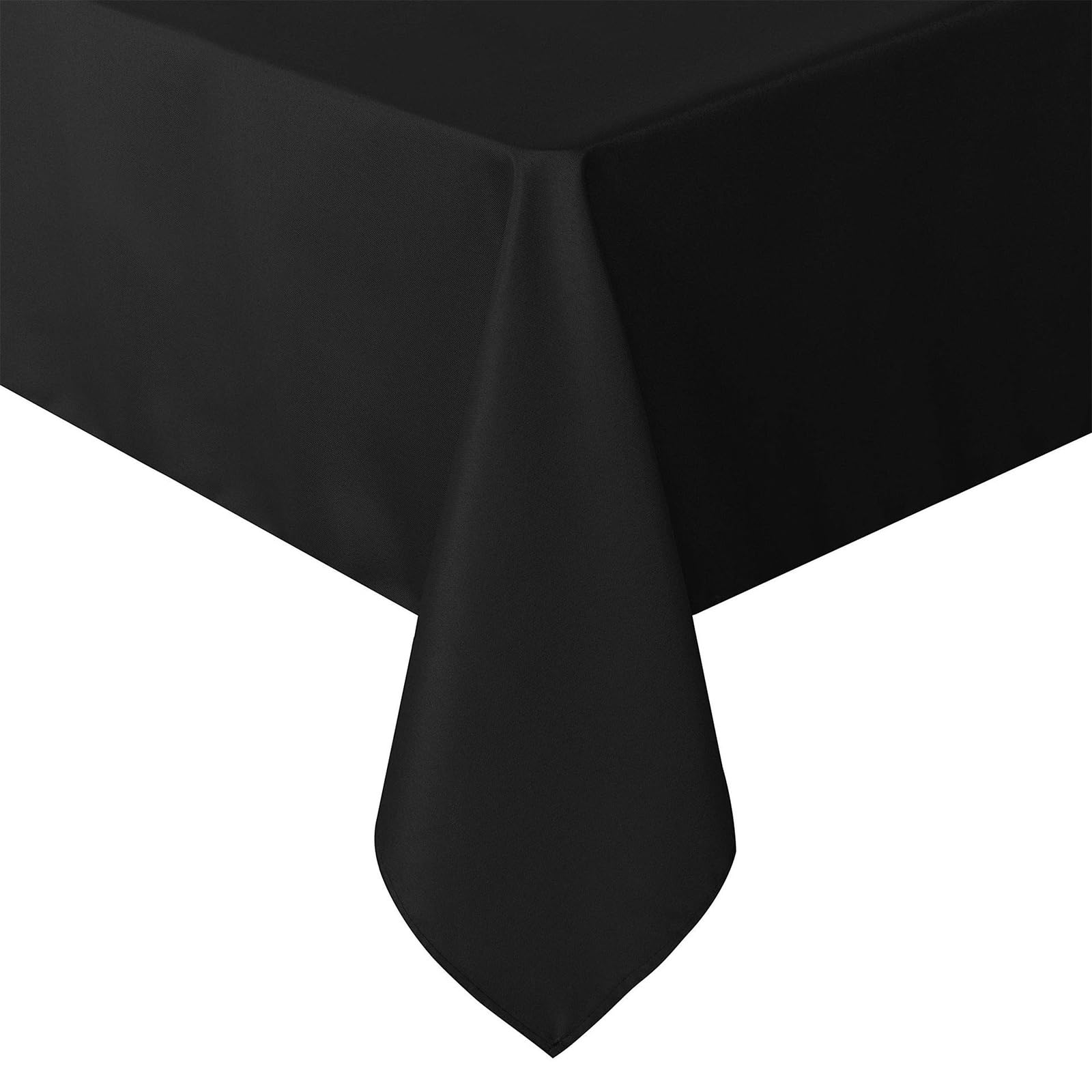 Sisyeuo Duty Black Tablecloth Tearproof Fade Resistant Machine Washable for Outdoor Picnics Kitchen Use Stain Proof Wrinkles Resistant Tablecloth