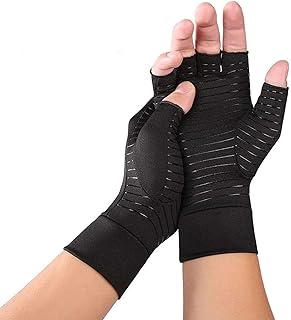 JADE KIT Copper Arthritis Compression Gloves - Medium - Compression Gloves for Hands and Fingers Rehabilitation, Arthritis Gloves for Women Men Relief Hand Pain of Arthritis, Swelling, Carpal Tunnel