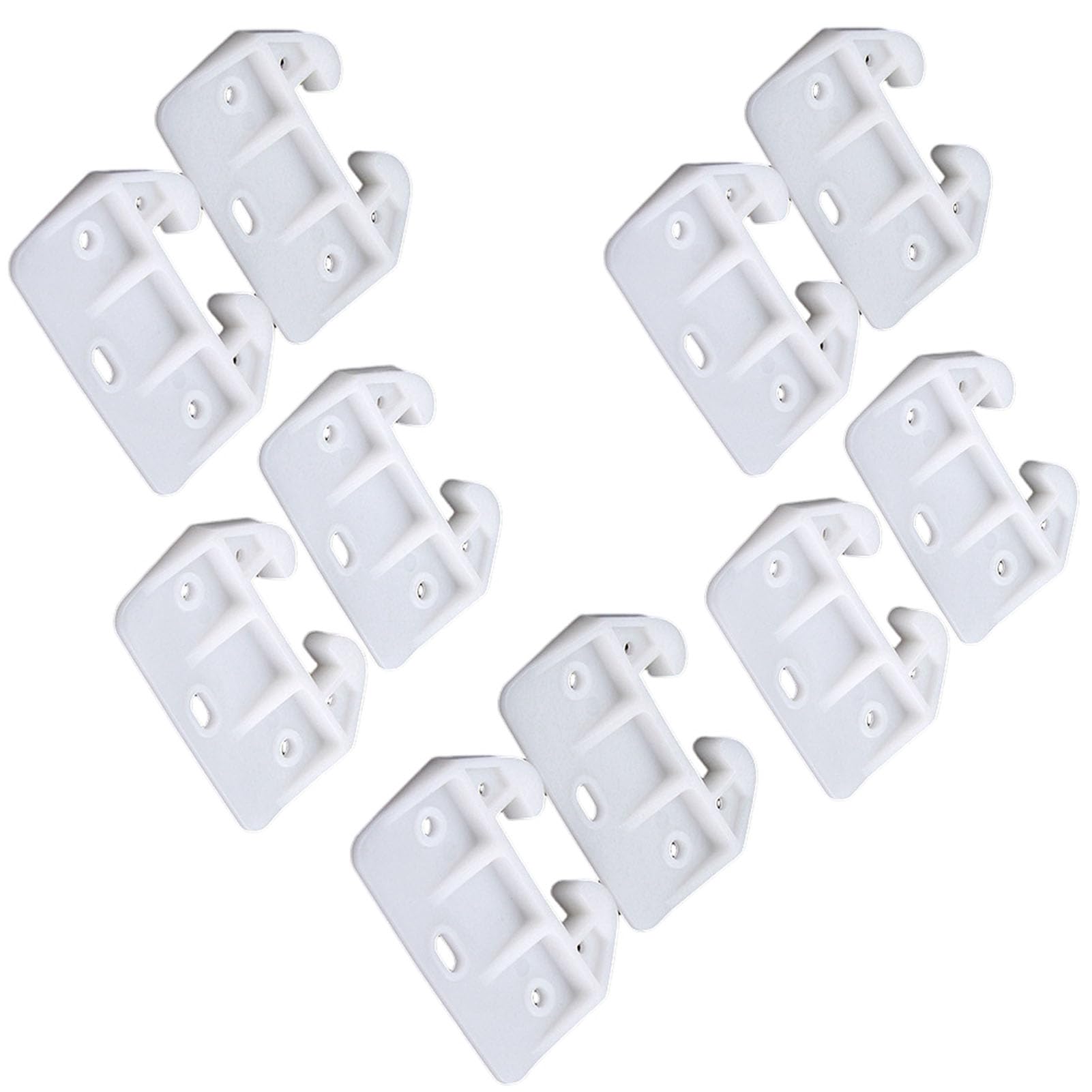 10 Pieces Plastic Drawer Guides Drawer Track Guides Replacement Parts Drawer Rail for Dressers Hutches and Drawer Systems