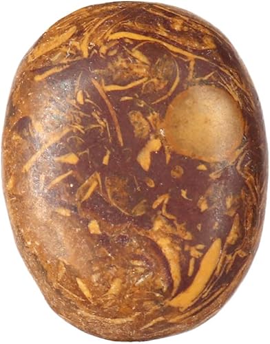 GEMHUB 25.8 CT. Piedra preciosa suelta de cabuján ovalada de jaspe mokaita natural marrón amarillo para masaje spa piedra energética