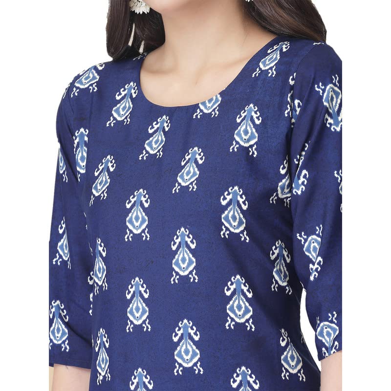 Image of Pinkmint Kurta for Women Different Digital Printed Crape Kurti Casual Wear Regular Fit Kurta