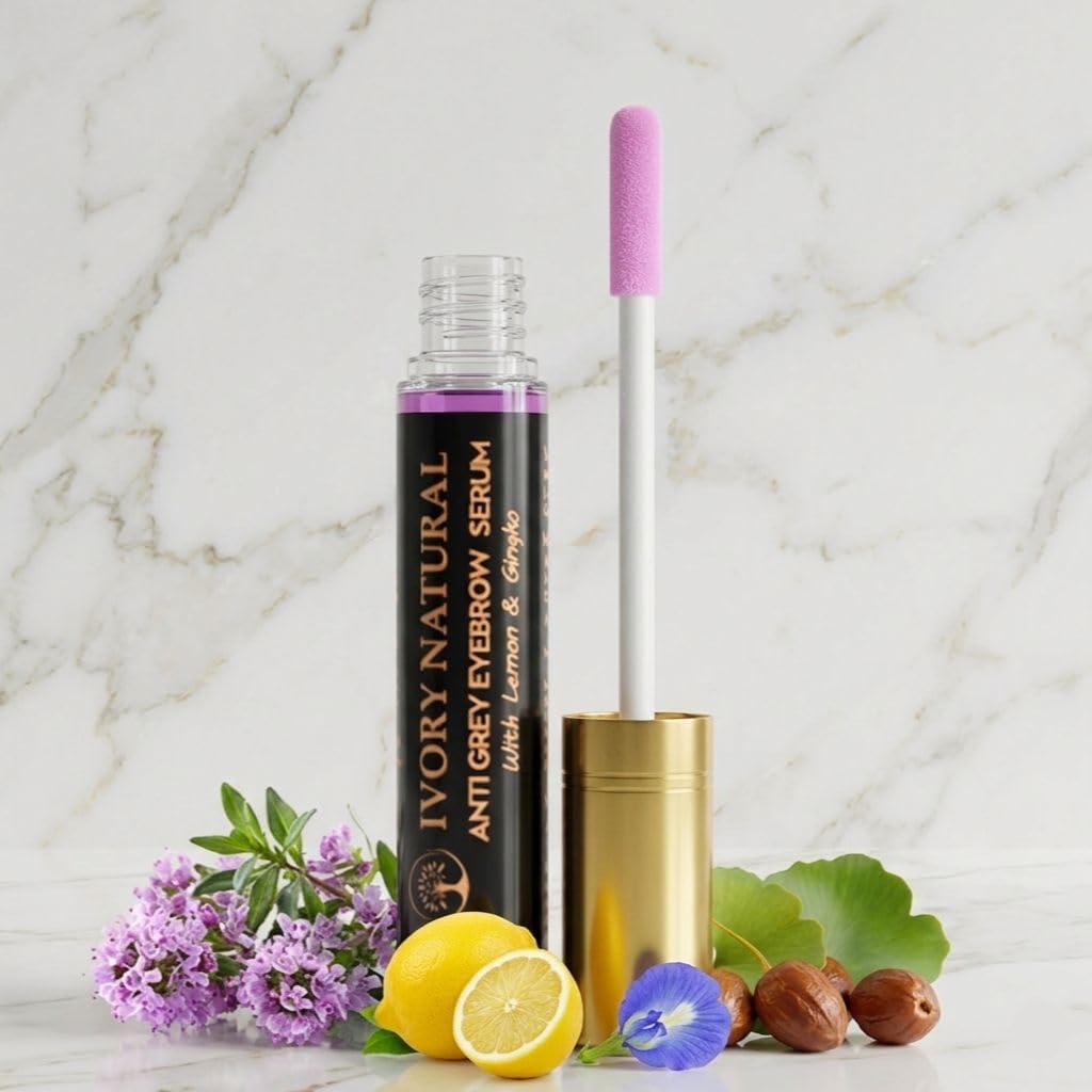 Grey Eyebrow Serum (10ml) - Helps in Reduce Grey Brows, Restores Natural Color and Nourishes Hair Roots | Daily Use Formula | Suitable for Men & Women-image-9