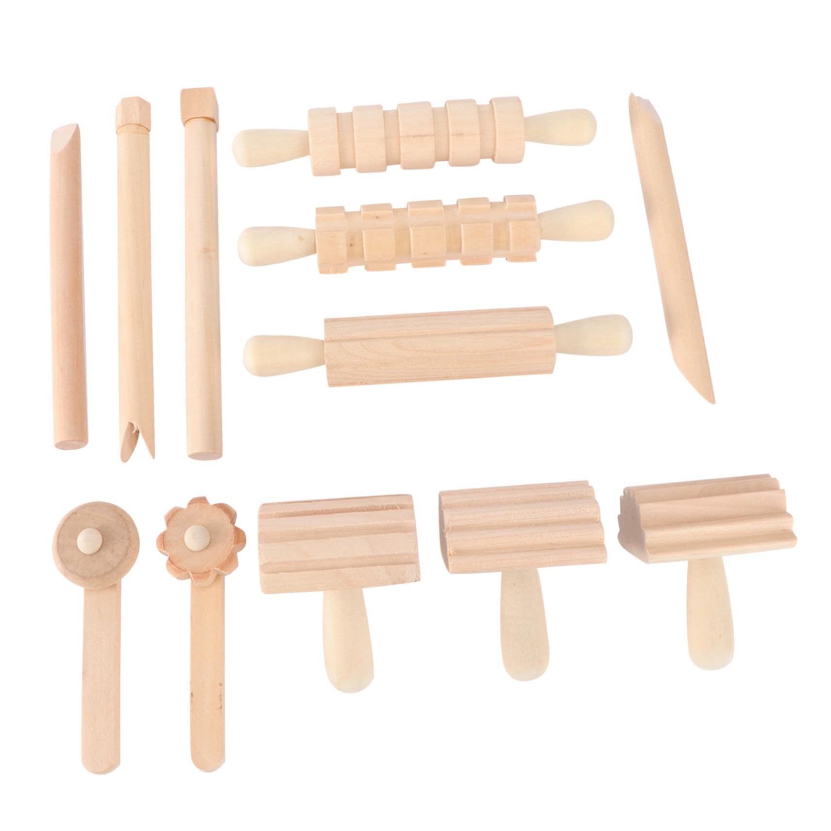 Strumenti Modellazione Argilla in Legno per Utensili Sicuri e Resistenti per Modellare Pasta e Argilla Accessori per Creazioni Artistiche DIY