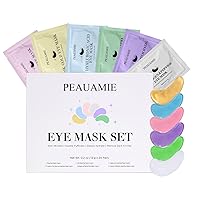 Vista 13 de Under Eye Patchs - Máscara de ojos rosa para ojeras e hinchazón, bolsas antiarrugas para ojos, 30 pares