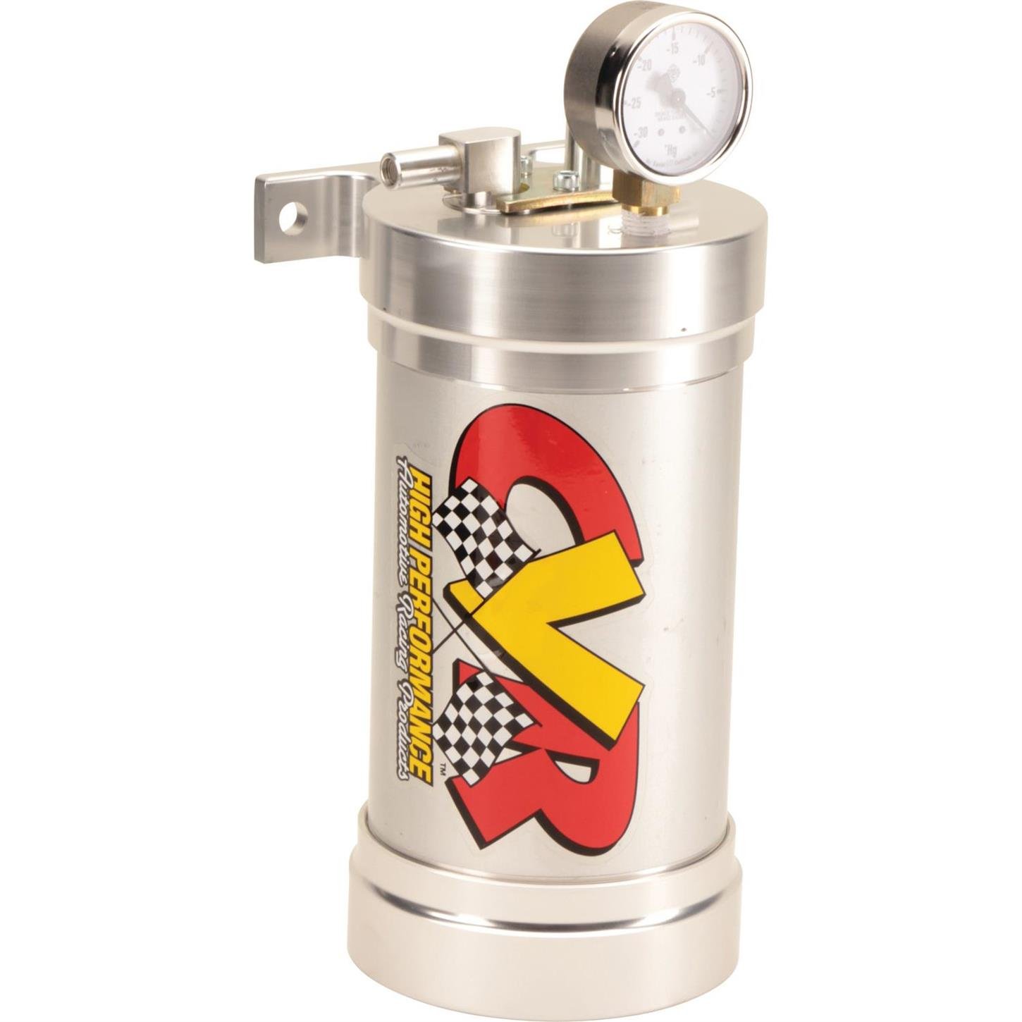 CVR VPR700 Billet Aluminum Power Brake Vacuum Reservoir w/Check Valve & Gauge