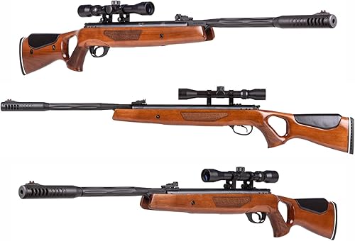 Miniatura 5 de Hatsan Mod 65 - Rifle de aire de pistón de resorte con alcance gratuito de 3-9x32 y soportes con paquete de 4U incluido
